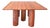 Square Model Colonnato Table in Red Travertine Marble by Mario Bellini for Cassina, 1970s For Sale