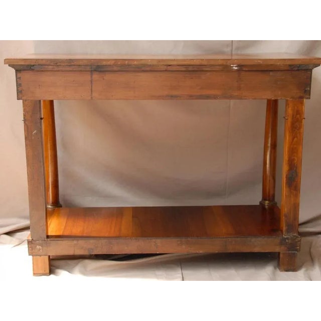 Wood Antique French Console Table, 1830s For Sale - Image 7 of 9