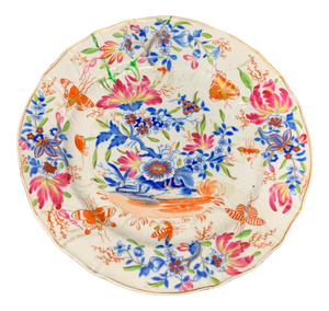 Antique Hand Painted Floral Decorative Plate