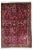 Red 1920s Handmade Antique Persian Sarouk Rug 3.2' X 5.3' For Sale - Image 8 of 8