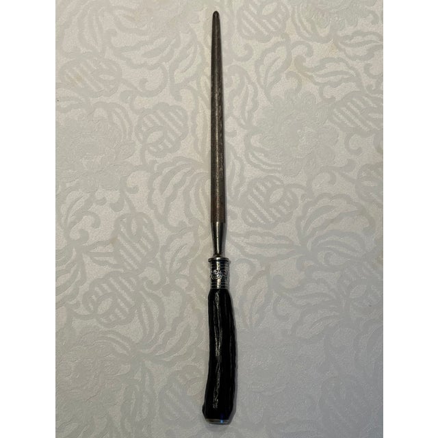 Silver 1920s Staghorn and Sterling Silver Carving Set- 3 Pieces For Sale - Image 8 of 17