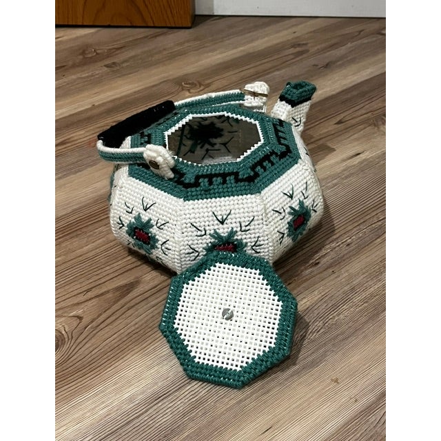 White Vintage Crochet Tea Pot Cozy For Sale - Image 8 of 14