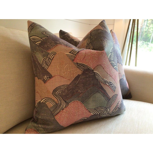 Edo Lee Jofa Opal Down-Filled Pillows- a Pair For Sale - Image 4 of 6