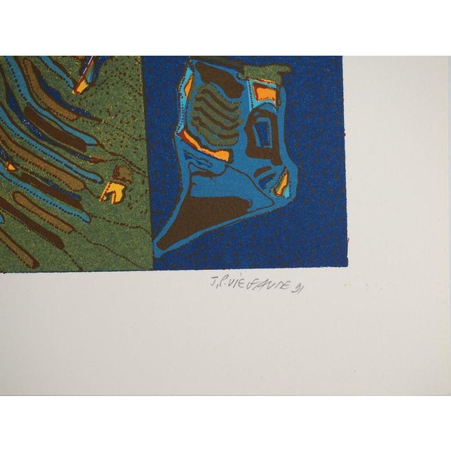 Jean-Pierre VIELFAURE (1930-2015) Scuba diving, 1991 Original lithograph Signed and dated in pencil Numbered /100 copies...