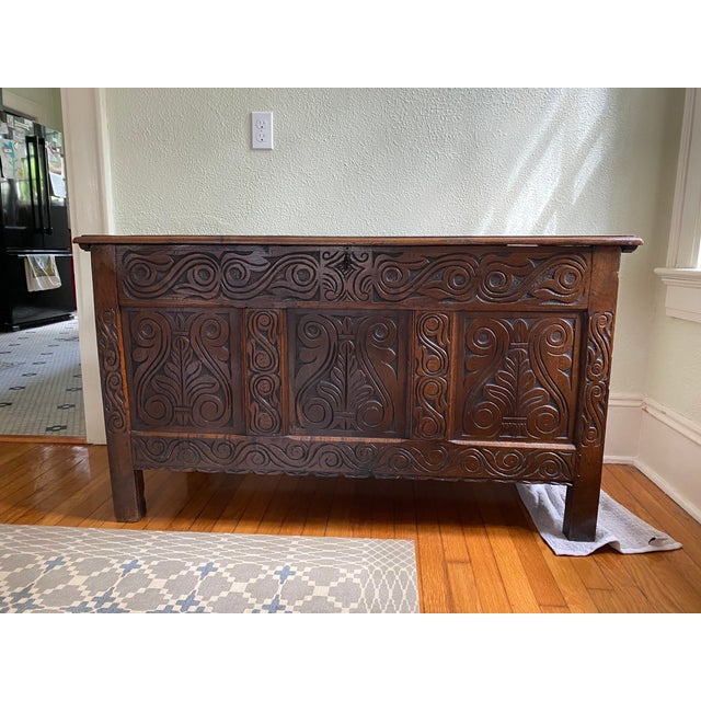 Antique Jacobean Walnut Chest For Sale - Image 10 of 10
