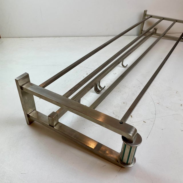Art Deco Train Carriage Coat Rack, 1930s For Sale - Image 14 of 16