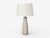 Gordon & Jane Martz, American Mid-Century Modern, Large Table Lamp, Ceramic, Brass, USA, 1960s A large light grey and...
