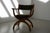 Mid-Century Modern Danish Kurul Armchair in Oak and Striped Green Upholstery by Henning Kjærnulf, 1960s For Sale - Image 3 of 18