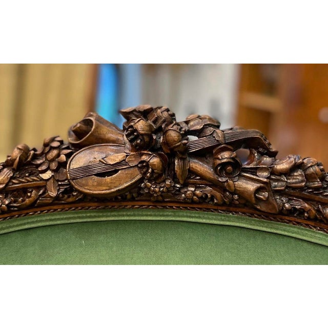 1900 - 1909 Early 1900s Louis XV Style Lounge Chair For Sale - Image 5 of 8