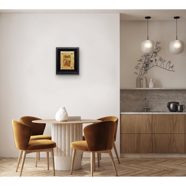 Icilio Federico Joni, Painted Gesso, Gilt and Wood Tavolette Book Cover Binding, 1890s, Oil & Cedar & Gesso For Sale - Image 16 of 18