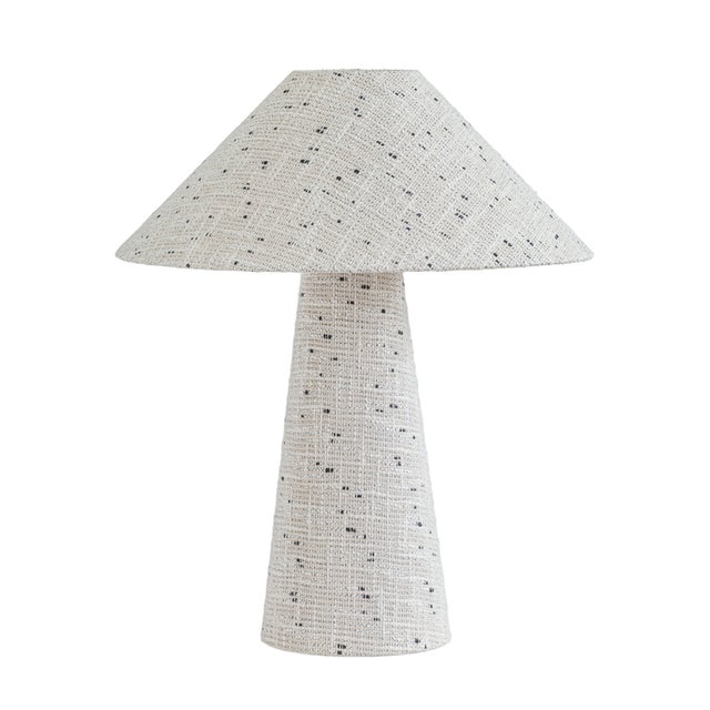Fischer Woven Twisted Boucle Table Lamp For Sale In Los Angeles - Image 6 of 6