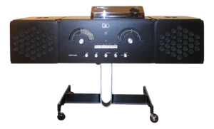 Radiophonograph Cubo RR 126 FO by F.lli Castiglioni for Brionvega, 1971