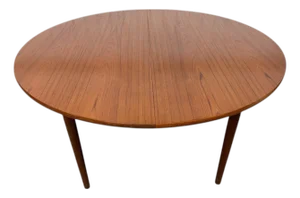 Mid-Century Danish Modern Hans Wegner Round Teak Dining Table - Refinished!