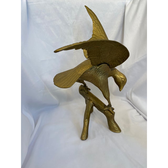 Quick Hits Solid brass eagle statue, USA Mid-20th century | Americana, Federal 17"W × 11"D × 18.25"H Rich brass finish...