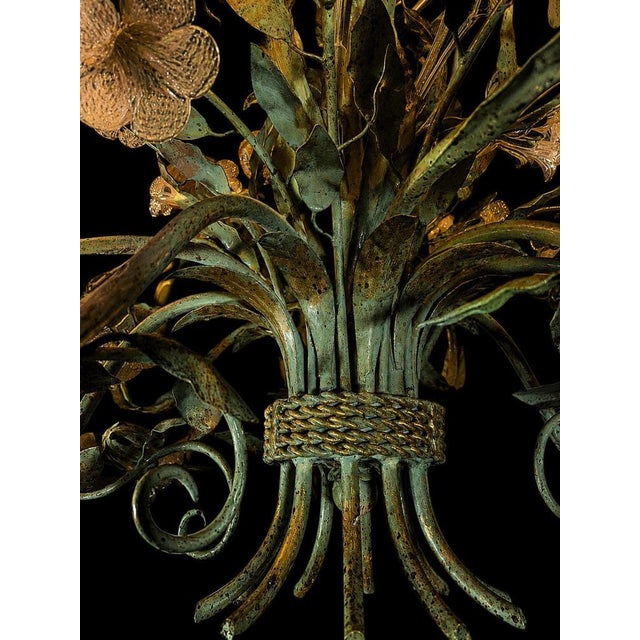Murano Glass Flowers Chandelier, 1990 For Sale - Image 11 of 15