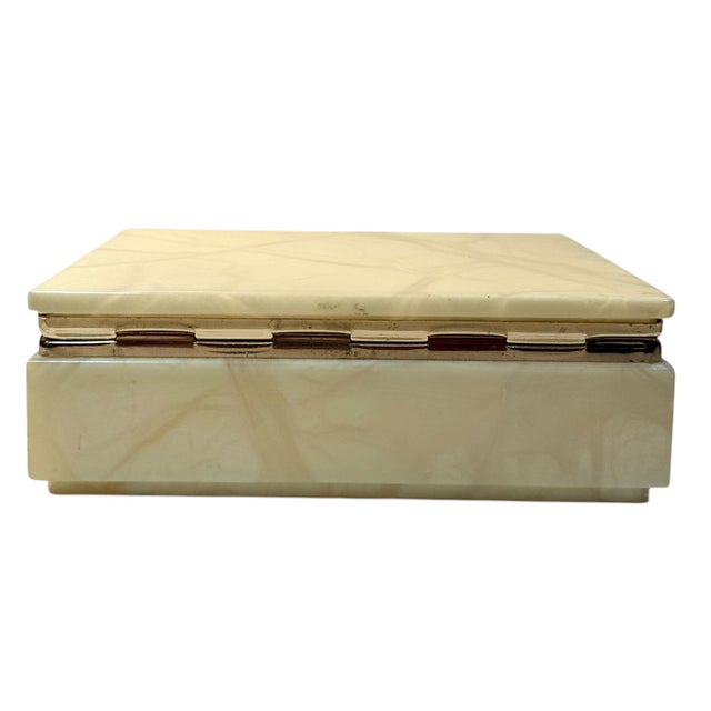 1970s Italian Alabaster Box For Sale - Image 9 of 10