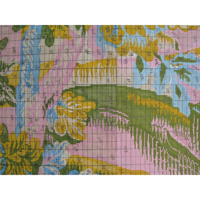Antique Tapestry Design Gouache Painting For Sale - Image 11 of 18