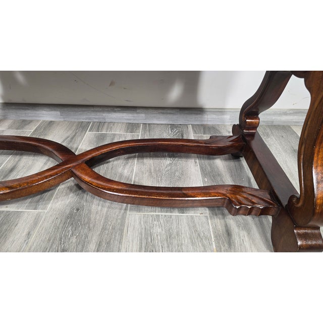 Vintage Biedermeier Walnut Table For Sale - Image 12 of 13