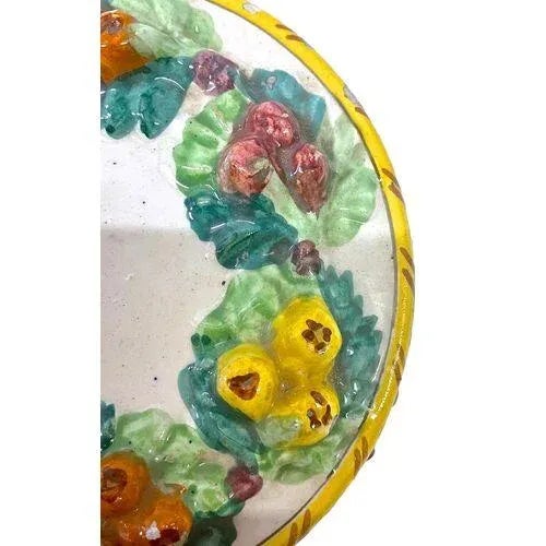 Late 19th Century Antique Fruit Motif Lidded Ceramic Jar For Sale - Image 5 of 5