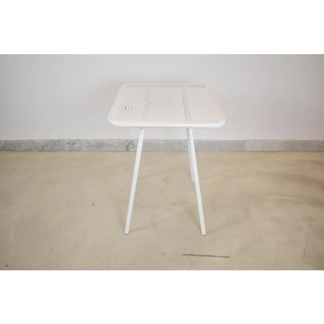 French 'Radar' Metal Garden Table by Rene Malaval, 1940s-1950s For Sale - Image 10 of 11
