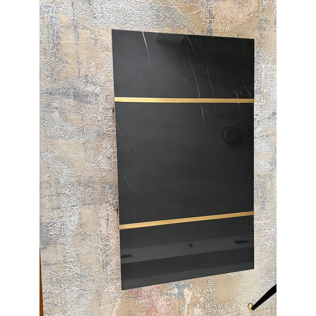 Custom Made Marble and Brass Coffee Table, Imported From Turkey 2023 For Sale - Image 10 of 10