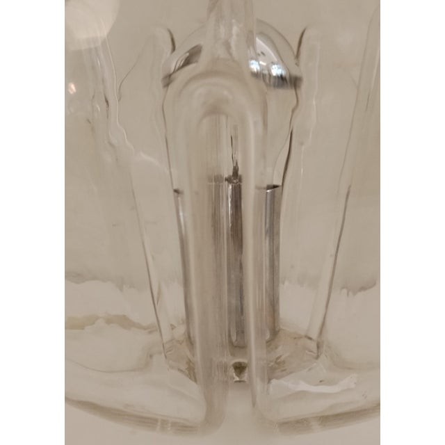 Clear Glass Membrane Lamps attributed to Toni Zuccheri for Veart, Murano, 1960s, Set of 2 For Sale - Image 14 of 15