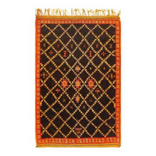 Vintage Moroccon Rug 4'5'' X 7' For Sale