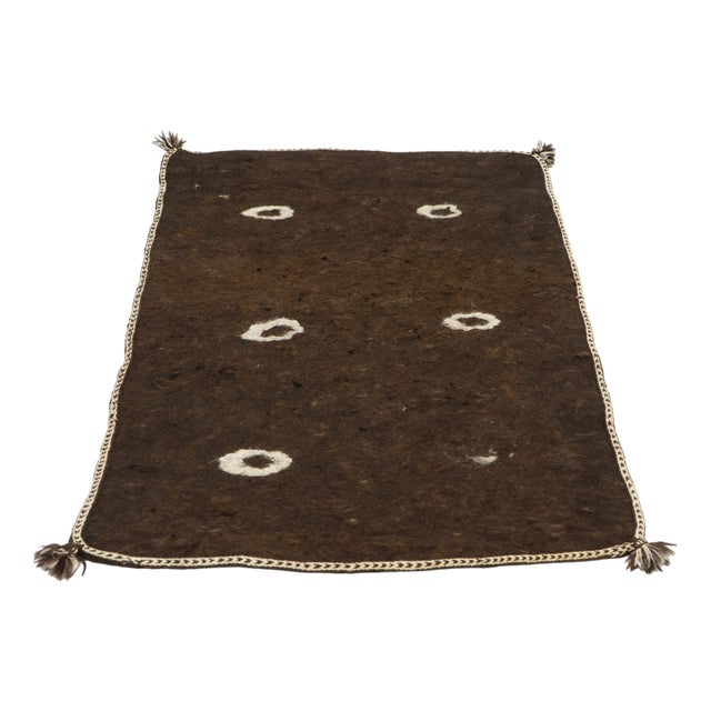19th Century Woolen Namad Felt Rug, Afghanistan, 1890s For Sale