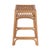 Coastal Antigua 24.75 in. Seat Height Square Rattan Counter Stool with Footrest, Natural Rattan For Sale - Image 3 of 8