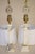 1950s Neo Classic Hollywood Regency Modern Carrara Marble Corinthian Style Column Table Lamps - a Pair For Sale - Image 11 of 12