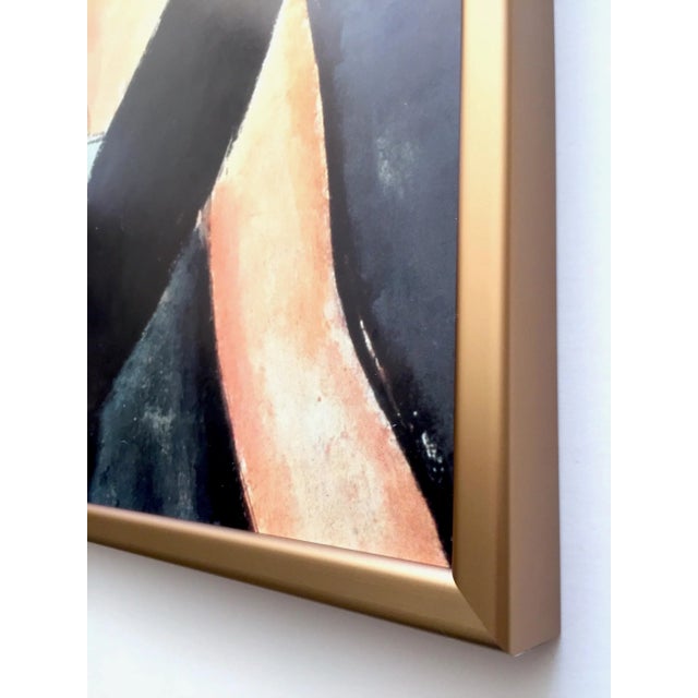 Modigliani Vintage 1980's Lithograph Print Framed Poster " Madame Georges Van Muyden " 1917 For Sale - Image 11 of 13