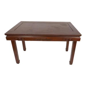 20th Century Chinoiserie Chinese Asian Modern Rosewood Hongmu Dining Table