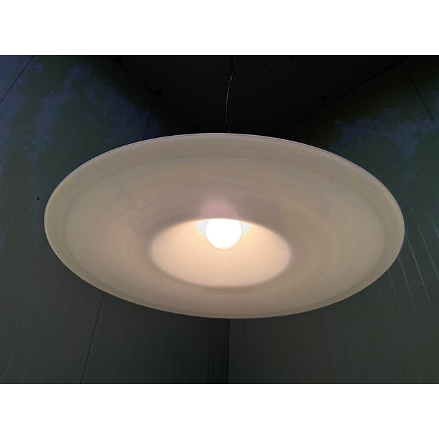 Large White Murano Glass Hanging Lamp, Italy, 1960s For Sale - Image 15 of 18