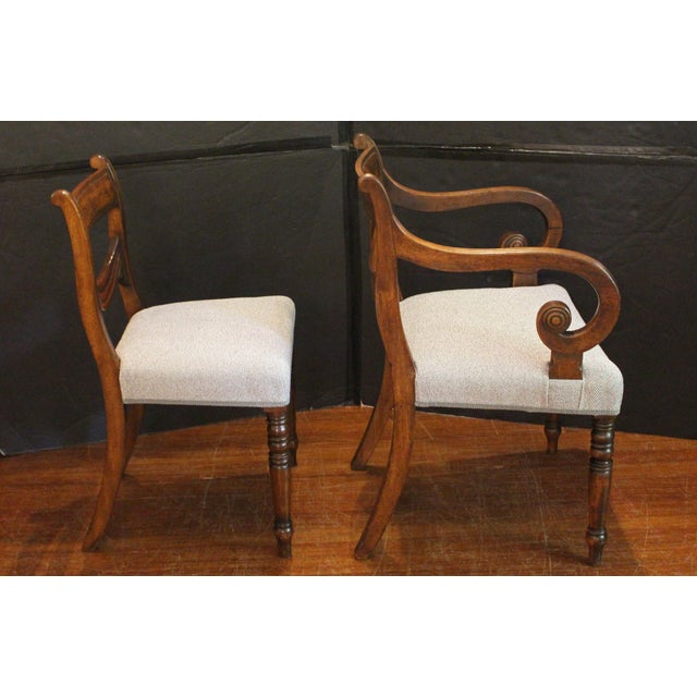Early 19th Century Circa 1830 William IV Set of 8 Dining Chairs For Sale - Image 5 of 8