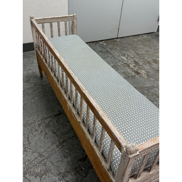 19th Century Neoclassical Gustavian Bench For Sale - Image 11 of 12