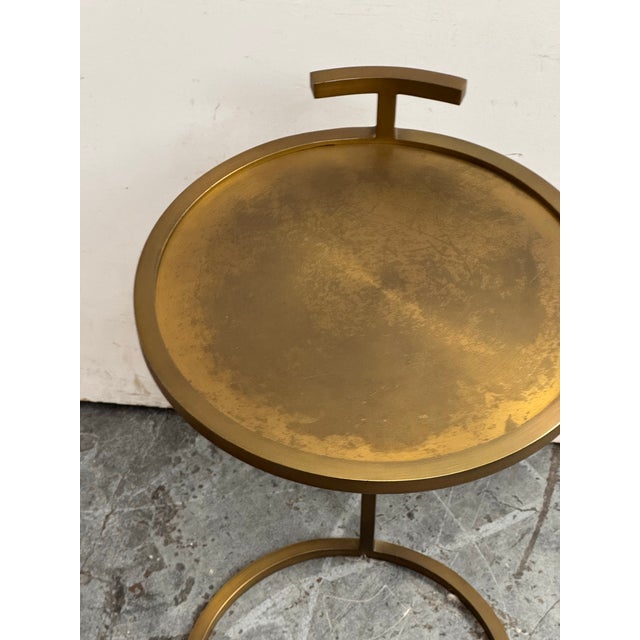 Design Plus Gallery presents a 1930s Martini Round Side Table from Restoration Hardware. This slender side table was...