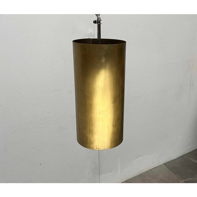 Mid-Century Modern Brass Tube Pendant Lamp, 1960s For Sale - Image 13 of 18