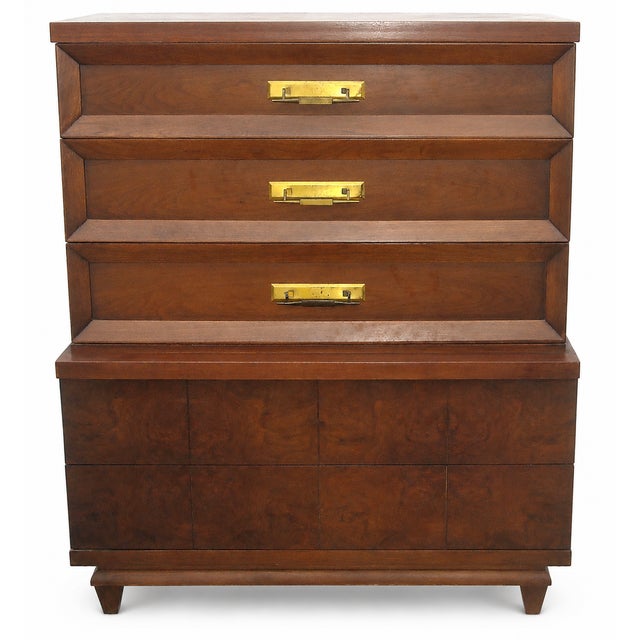 1960s 1960s Kent-Coffey “The Grandeur” Tall Chest of Drawers For Sale - Image 5 of 16