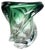 Crystal Wave Glass Vase from Val Saint Lambert, Belgium, 1960s For Sale