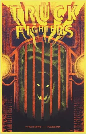 2021 Masters of Serigraphy Posters, Individual Print, Truck Fighters, Rainbow