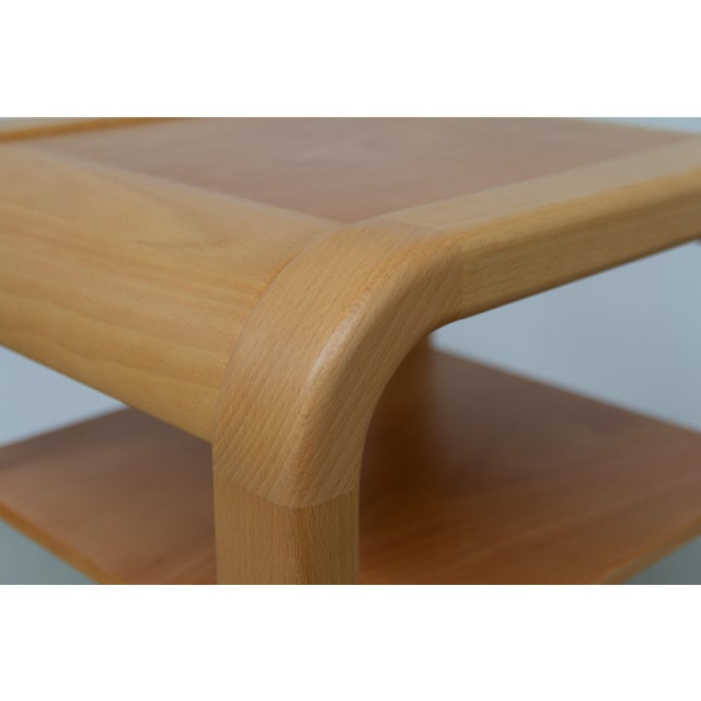 Danish Bedside Tables in Beech by Villy Nørgaard, 1980s, Set of 2 For Sale - Image 6 of 15