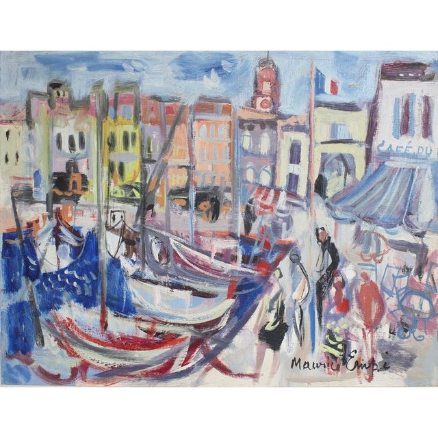 Saint tropez', oil on canvas, by maurice empi (circa 1970s). The best way to arrive in saint-tropez is probably by...