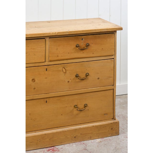 19th Century 19th Century Pine 2 Over 2 Dresser Base/Server For Sale - Image 5 of 13