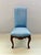 Louis XV Dining Chair in Blue Upholstery For Sale - Image 11 of 11