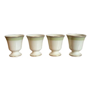 Mid Century Danish Modern Porcelain Royal Copenhagen Egg Cups Denmark For Sale