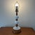 Wood Vintage Wood and Milkglass Hobnail Table Lamp For Sale - Image 7 of 7