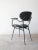 Metal Mid-Century Black Painted Iron Frame and Black Skai Armchair by Gastone Rinaldi, 1950s For Sale - Image 7 of 9