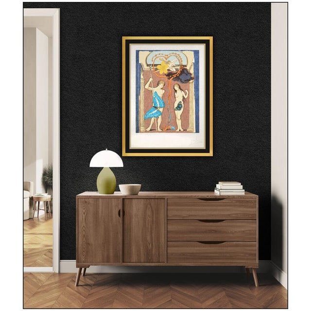 Message us to inquire about custom framing options! (Included for free with every purchase) The artwork here, "Le...