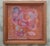 Contemporary Untitled #2023 Abstract Expressionist Painting by Lynn Christian. Orange Tones. Acrylic. Framed. For Sale - Image 3 of 3
