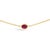 Crafted in the lustrous radiance of 14k yellow gold, this station necklace bewitches the senses with its procession of...